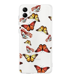 PrintiFy Samsung Galaxy A35 ile Uyumlu 1mm Slim Fit Water Color 2 Baskılı Şeffaf  Kılıf