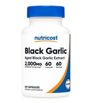 Black Garlic 2,000 mg 60 Capsules -  Aged Black Garlic Extract