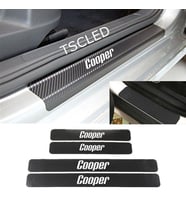 Mini Cooper Karbon Kapı Eşiği Kaplama Sticker Yapıştırma (4 Adet) zz122