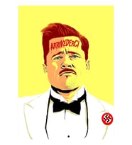 Italyanca Konuşamıyorum Tablo Ahşap Poster Dekoratif