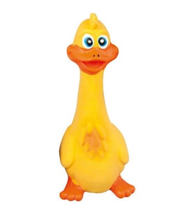 Latex Ördek Figürlü Köpek Oyuncağı Sarı 19 cm