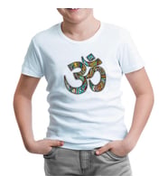 Yoga - Logo Beyaz Çocuk Tshirt