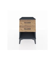 Kronos Komodin 2 Çekmeceli 44x59x64 Antrasit-Çam
