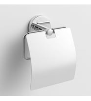 Krom Kapaklı WC Kağıt Aparatı Vidalı Paslanmaz Metal Duvar Tuvalet Kağıtlık Banyo Aksesuarı
