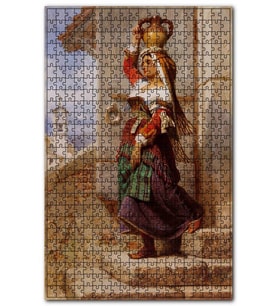 Cakapuzzle Su Taşıyan Çingene Yağlıboya Puzzle Yapboz MDF (Ahşap) (120 Parça)