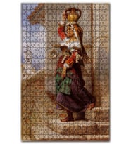 Cakapuzzle Su Taşıyan Çingene Yağlıboya Puzzle Yapboz MDF (Ahşap) (120 Parça)
