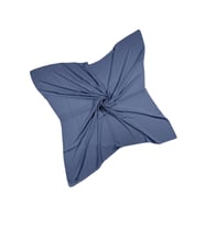 Mısırlı Eşarpları Queen Krep Düz Renk Eşarp 110x110 Cm (İndigo)