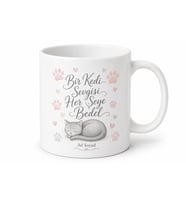 Kedi Annesi Pati İzleri Tüylü Dost Sevgisi Evcil Can Kupa Bardak Hediye