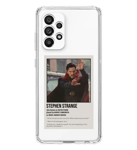 Samsung Galaxy A33 Uyumlu Dr. Strange Benedict Cumberbatch Desenli Şeffaf Telefon Kılıfı