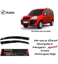 Fiat Doblo Cam Rüzgarlığı Mugen Tip Sunplex 2li