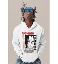 Itachi Uchiha Naruto Baskılı Unisex Oversize Anime Karakter Hoodie