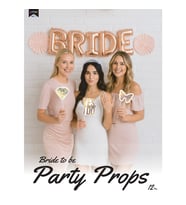 BRIDE TO BE Beyaz Konuşma Balonu 12'li Set Bekarlığa Veda Partisi Fotoğraf Çekim Aksesuarı