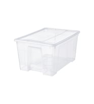 Şeffaf Kapaklı 57x39x28 cm A Kalite Düzenleme Kutusu 45 Lt