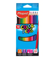 Maped Kuru Boya Karton Kutu Tam Boy Üçgen 12 Renk 183212
