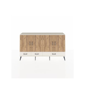 Arges Konsol 6 Raflı 3 Çekmeceli 4 Kapaklı 176x30x99 Aytaşı-Çam/Aytaşı