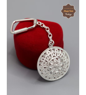 Lale Çiçek Model 925 Ayar Gümüş Telkari Anahtarlık 201025142
