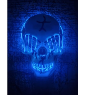 Halloween Maske Kuru kafa Işıklı Laciver Teller