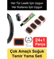Ekstra Güçlü Araba Bisiklet Motosiklet Soğuk Yama Lastik Tamir Yaması Seti 24 Parça Kolay Pratik