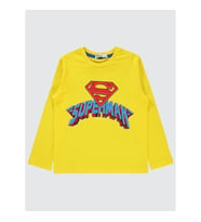 Superman Erkek Çocuk Sweatshirt 10-13 Yaş Sarı (Sarı)