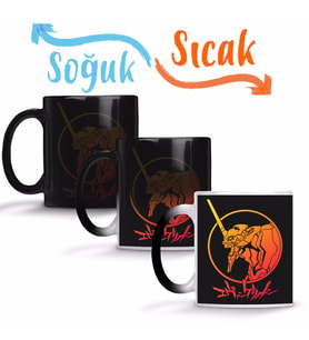 Shin Seiki Evangelion Sihirli Kupa Bardak Porselen
