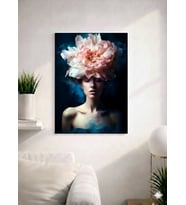 FLORAL WOMAN17  TASARIM MDF TABLO (27X18)