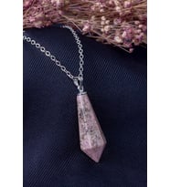 Rodonit Taşı Kolye (Pembe)