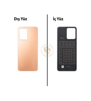 Yapıştırıcı Redmi Note 12 Gold Yapıştırıcı Arka Pil Kapağı + Yapıştırıcı ve Vida Seti
