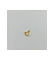 Kalp Taşlı Celik  Tragus Helix Kıkırdak Piercing