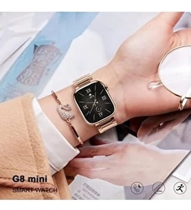 İOS UYUMLU BİLEKLİK HEDİYELİ 3 KORDONLU WATCH 9 SERİSİ AKILLI KADIN SAATİ
