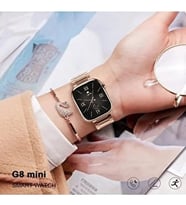 İOS UYUMLU BİLEKLİK HEDİYELİ 3 KORDONLU WATCH 9 SERİSİ AKILLI KADIN SAATİ