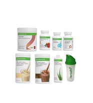Özel set- 2 Formül Bir Shake-Aloevera İçecek-50gr Çay-Extracal Tablet- Thermo Tablet- Heartwell