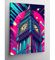 Kanvas Tablo Renkli Big Ben