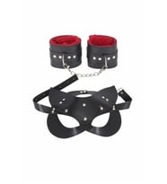 Amora Secret Maske Ve Kelepçe Deri Harness Fantezi Set