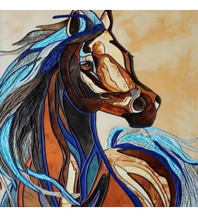 Mozaik At Boyama Seti Kasnaklı 40 x 50 cm