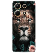 Infınıx Note 30 Kılıf Resimli Desenli Baskılı Silikon Leon Flowers 1307