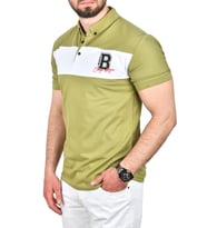 DeepSEA Erkek Beyaz Slim Fit Nefes Alan Pamuklu Kumaş Dar Kesim Kıvrılmaz Yaka Polo Yaka Tişört 2503019