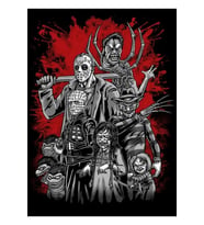 Korku Ligi Ver.2 Tablo Ahşap Poster Dekoratif