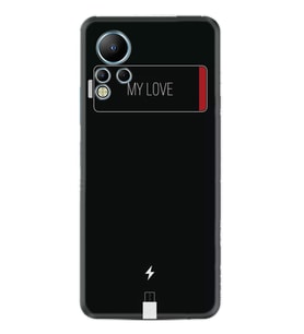 Infınix Note 12 Kılıf Resimli Desenli Baskılı Silikon My Love 1402