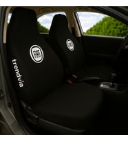 Fiat Uyumlu Penye Kumaş Oto Koltuk Kılıfı Takımı - Ön Arka Servis Tipi (Siyah)