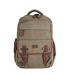 Ççs London 51567 Kanvas Sırt Çantası Haki