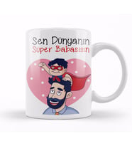 Babalar Günü Babaya Hediye 0101 Kupa Bardak Porselen