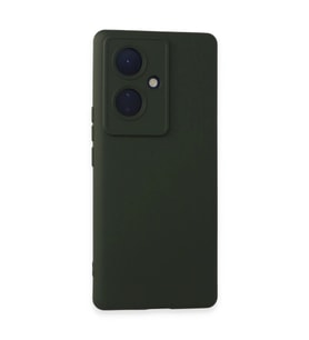 Vivo V29 Lite Kılıf Nano İçi Kadife Silikon - Koyu Yeşil