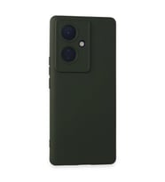 Vivo V29 Lite Kılıf Nano İçi Kadife Silikon - Koyu Yeşil