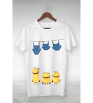Minions %100 Pamuk Baskılı Oversize T-shirt