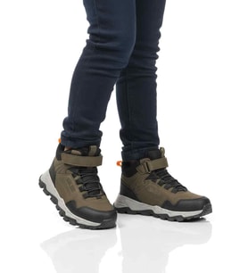 Cool Haki Gri Cırtlı Kaymaz Taban Erkek Çocuk Outdoor Bot Doruk F