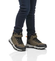 Cool Haki Gri Cırtlı Kaymaz Taban Erkek Çocuk Outdoor Bot Doruk F