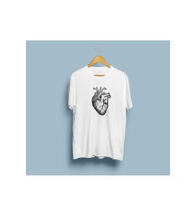 Oversize Kalp / ciğer Kalp ve Damar Cerrahisi Tasarım unisex T-shirt