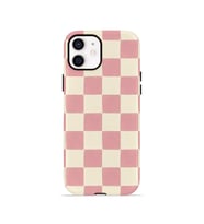 iPhone 11 Vorian Çift Katmanlı MagSafe Kılıf Blush Checker