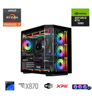 ETERNAL POWER  RYZEN 7 9800X3D 32GB DDR5 2TB M.2  RTX 5080 X870 WIFI 1000W 360M (STD)