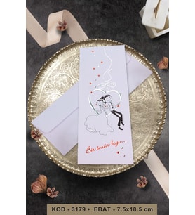 Düğün Nişan Nikah Kına Davetiyesi 3179 Baskı Dahil